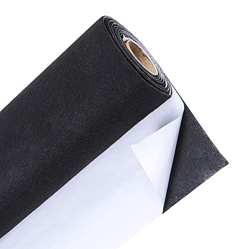 Caydo Black Self Adhesive Felt Shelf Liner for DIY Projects Costum...